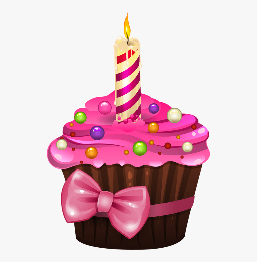 Birthday Cup Cake Png - Bolo De Aniversário Desenho, Transparent Png, Free Download