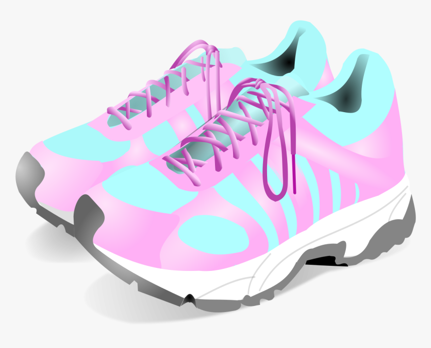 Pink Socks And Shoes Art Clipart - Clipart Gym Shoes, HD Png Download, Free Download