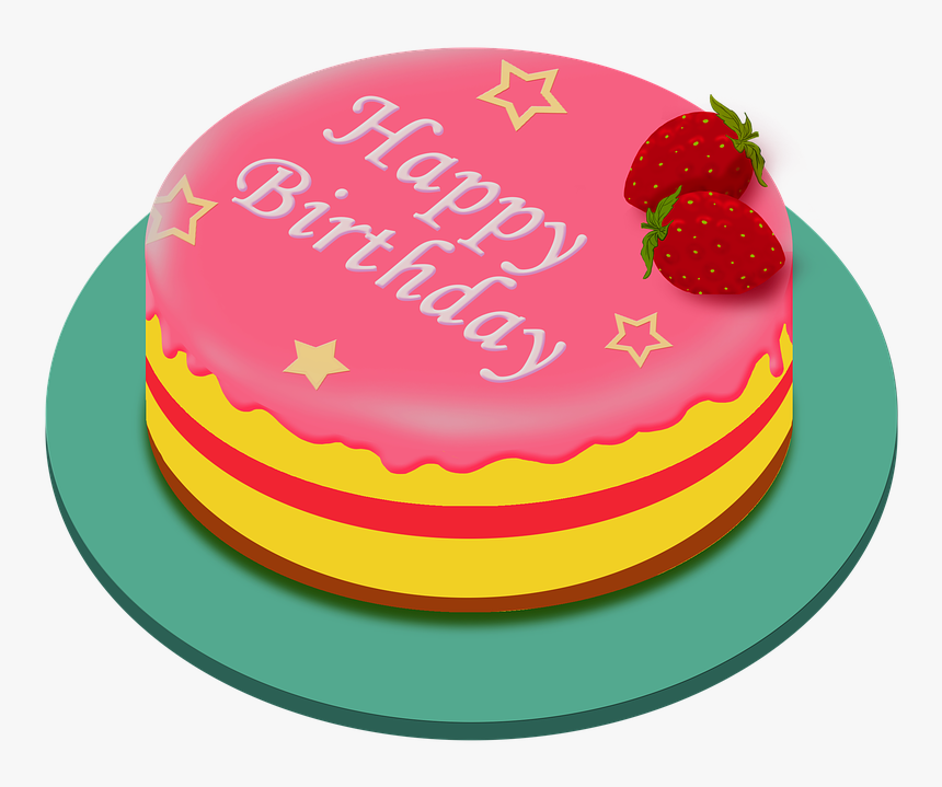Transparent Pink Cake Png - Happy Birthday, Png Download, Free Download