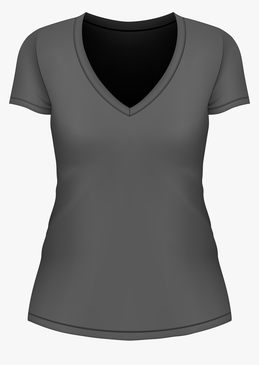 Female Black Top Png Clipart - Active Shirt, Transparent Png, Free Download