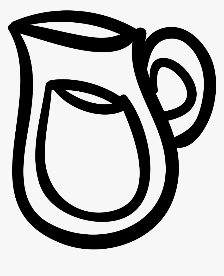 Drinking Water Jar Hand Drawn Tool - Jarra Agua Dibujo Png, Transparent Png, Free Download