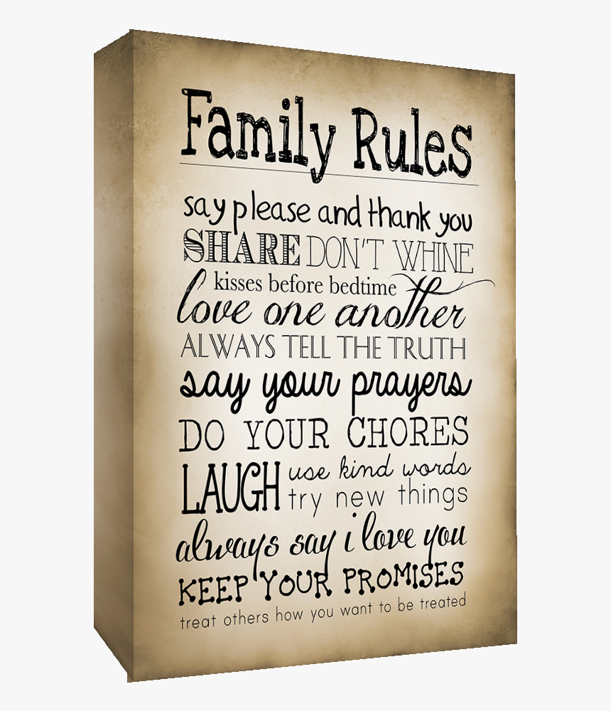 Transparent Family Quotes Png - Family Quote Canvas Art, Png Download, Free Download