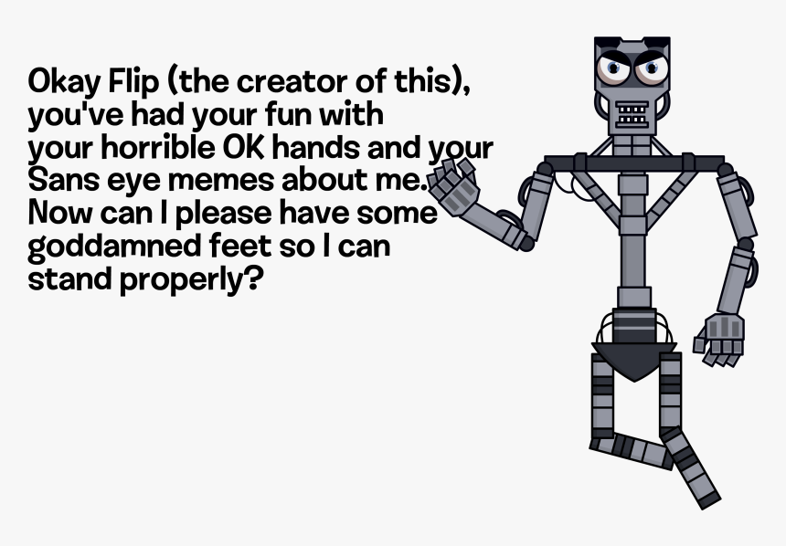 Endoskeleton Lashes Out - Cartoon, HD Png Download, Free Download