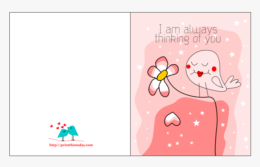 I Am Always Thinking Of You Card - Always Thinking Of You Cute, HD Png Download, Free Download