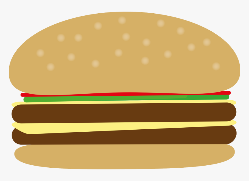 Junk Food Clipart Burger - Burgerbolle Png, Transparent Png, Free Download