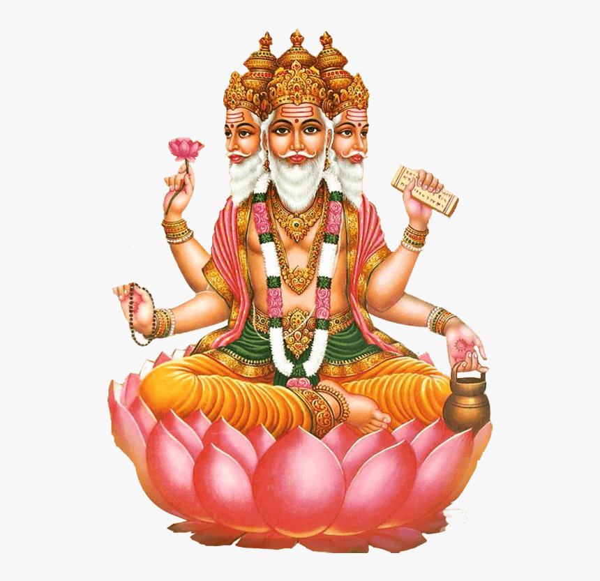 Brahma Vishnu , Png Download - Brahma Hindu God, Transparent Png, Free Download