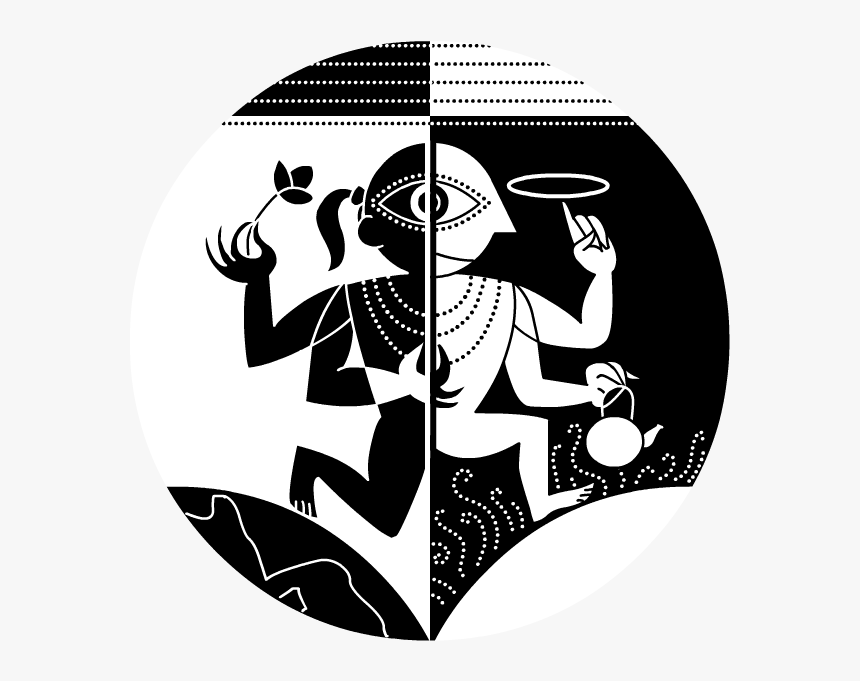Krishna Vishnu Black And White, HD Png Download, Free Download