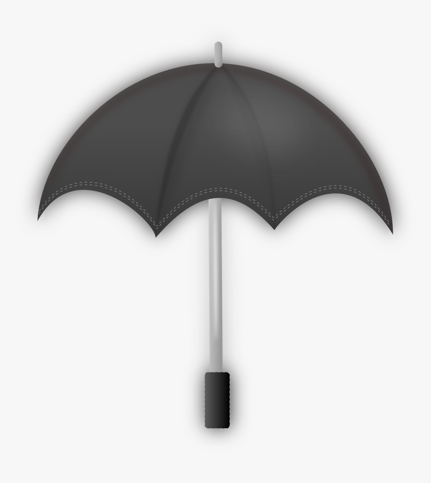 Rain Png -umbrella Gray, Hd Png Download - Gray Umbrella Clip Art, Transparent Png, Free Download
