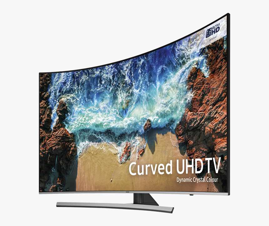 Transparent Led Tv Png - Samsung 65 Curved, Png Download, Free Download