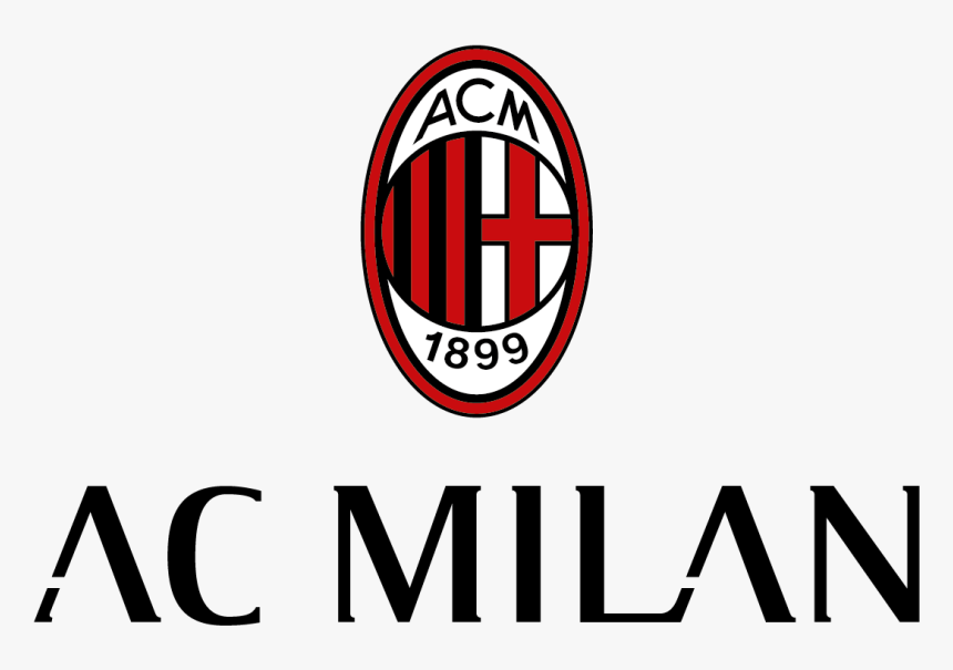 Match Program Fliphtml - Ac Milan Text Logo, HD Png Download, Free Download