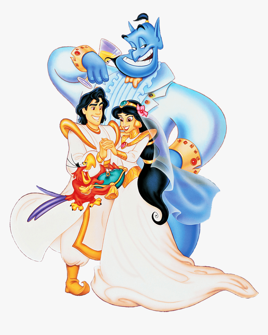 Jasmine Aladdin Wedding Clipart - Princess Jasmine And Aladdin Clipart, HD Png Download, Free Download