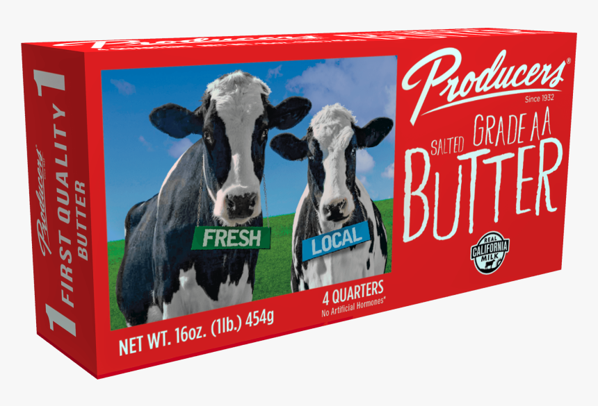 Transparent Dairy Cow Png - Producers Butter, Png Download, Free Download