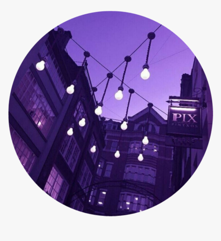 #circle #png #light #lights #purple #tumblr #aesthetic - Purple City Aesthetic, Transparent Png, Free Download