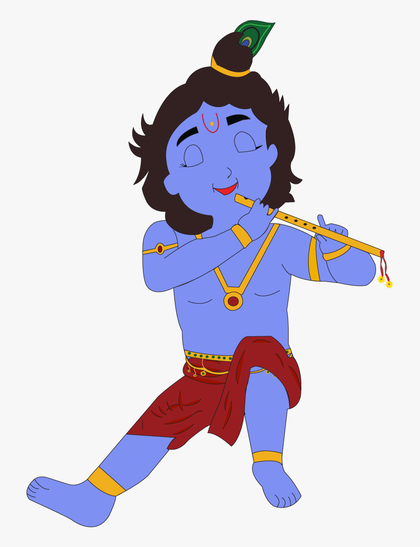 Krishna Clipart Kanha - Transparent Krishna Cartoon Png, Png Download, Free Download