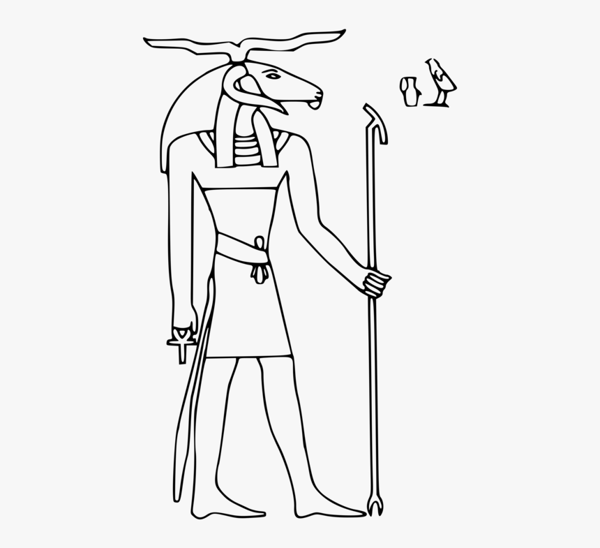 Shoe,monochrome,dress - Egyptian Gods Colouring Shu, HD Png Download, Free Download