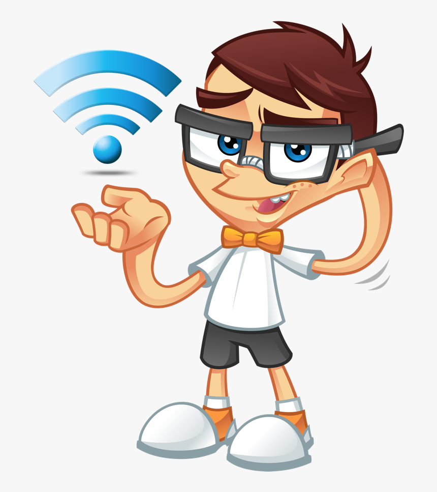 No Problem - Computer Geek Cartoon, HD Png Download, Free Download