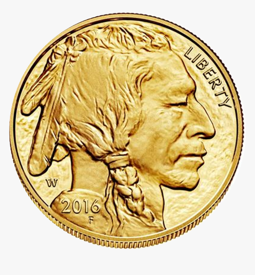 Indian Silver Coin Png - Gold American Buffalo, Transparent Png, Free Download