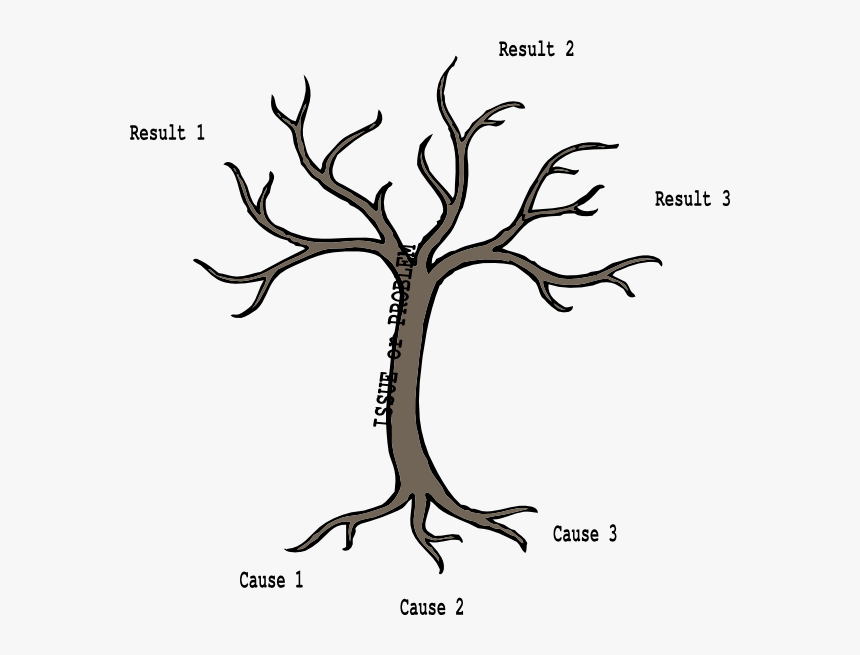 Easy Dead Tree Drawing, HD Png Download, Free Download