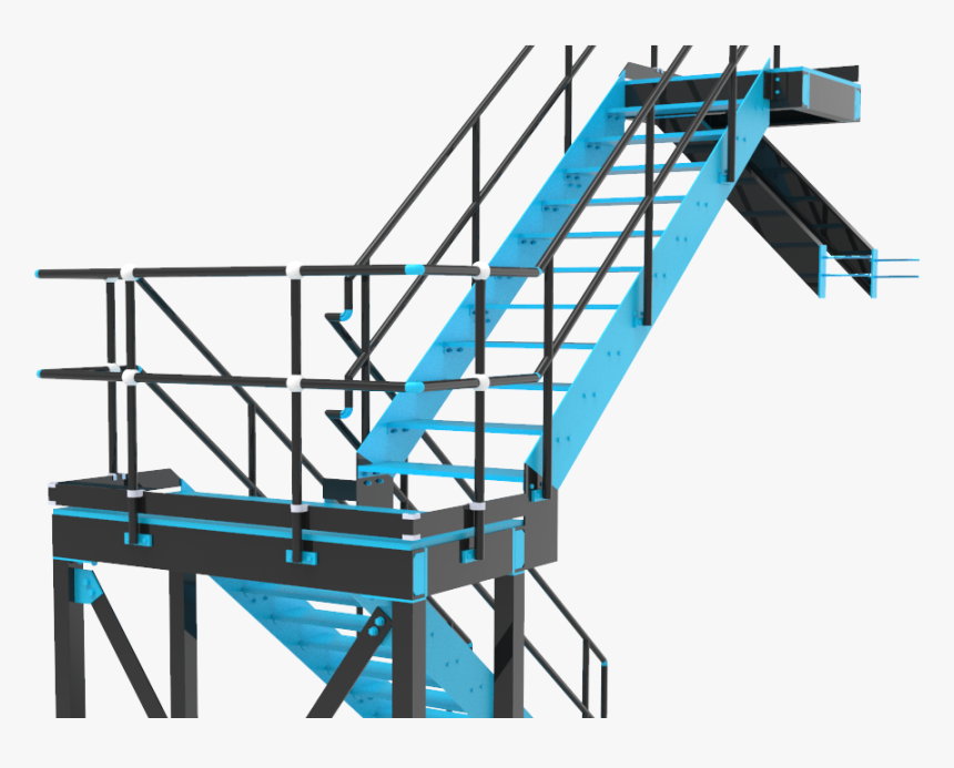 Steel Detailing- Staircase - Stairs, HD Png Download, Free Download