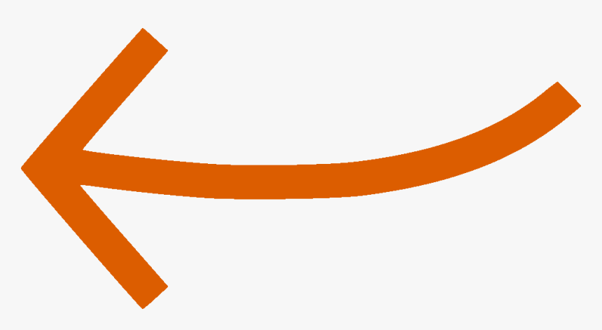 Arrow Pointing Left Orange, HD Png Download, Free Download