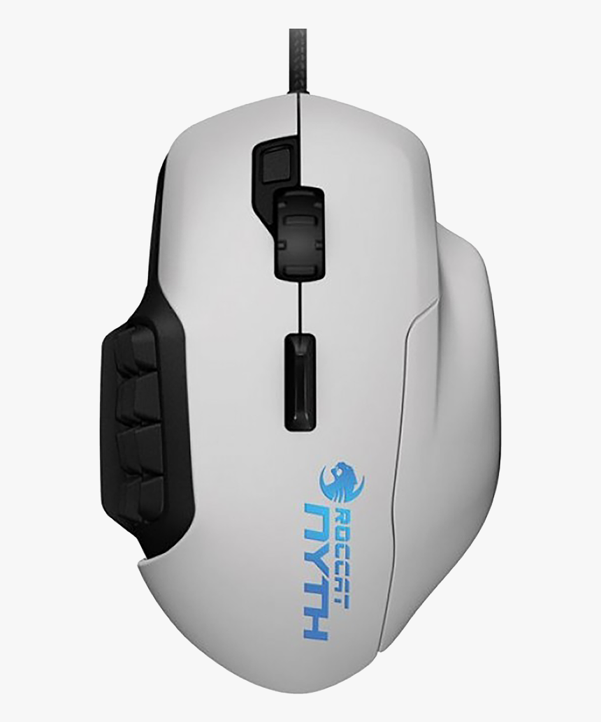 Modular Mmo Gaming Mouse White Roccat Mouse Hd Png Download Kindpng