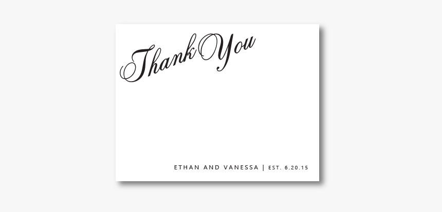 Madeleine Wedding Invitation Collection Thank You Card - Stv Group, HD Png Download, Free Download