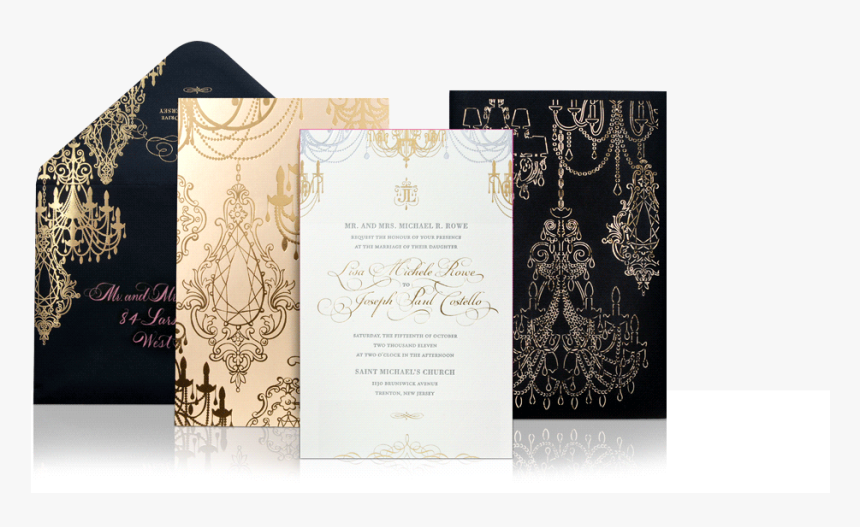 Glamorous Wedding Invitation, HD Png Download, Free Download