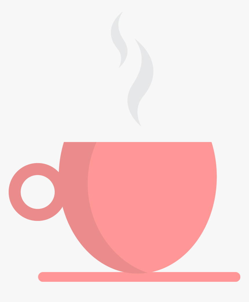 Vector Tea And Coffee Png Download - Pink Tea Cup Vector, Transparent Png, Free Download