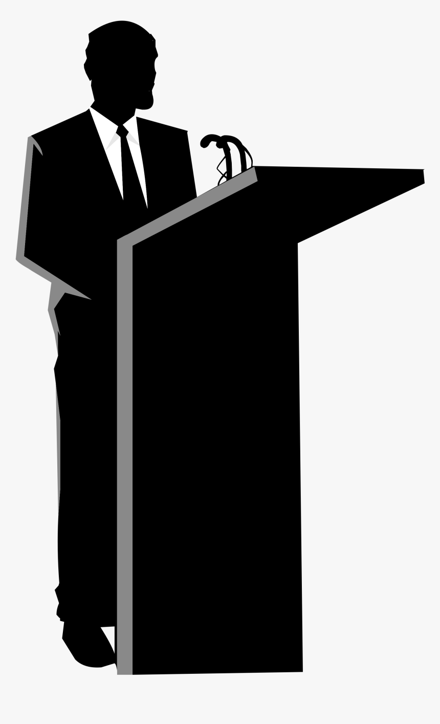 Shadowspeaker - Person Speaking On A Podium, HD Png Download, Free Download