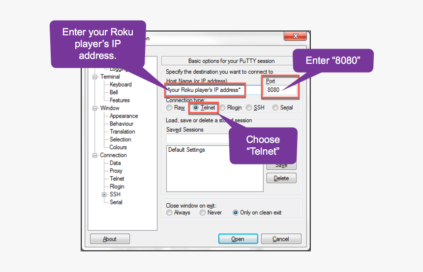 Roku Telnet, HD Png Download, Free Download