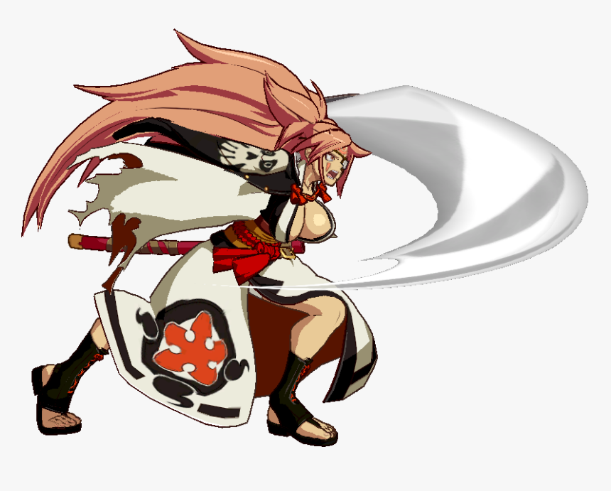 Ggxrd Baiken F - Cartoon, HD Png Download, Free Download