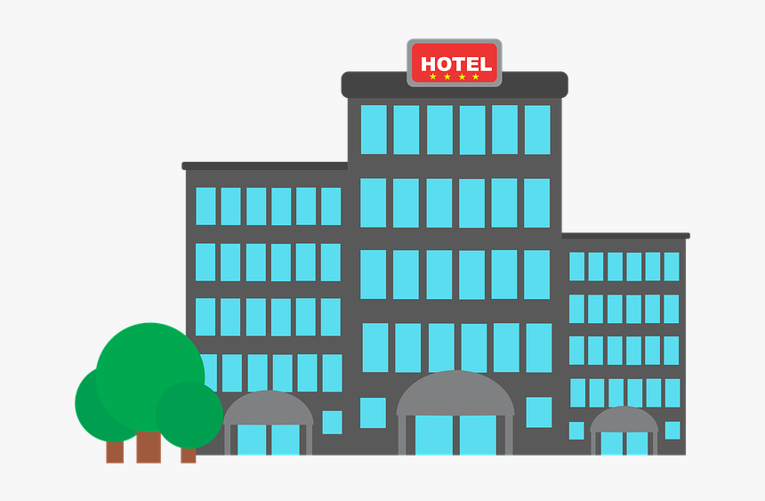 Building, Hotel, Accommodation, City, Modern, Urban - Logo Bangunan Hotel, HD Png Download, Free Download