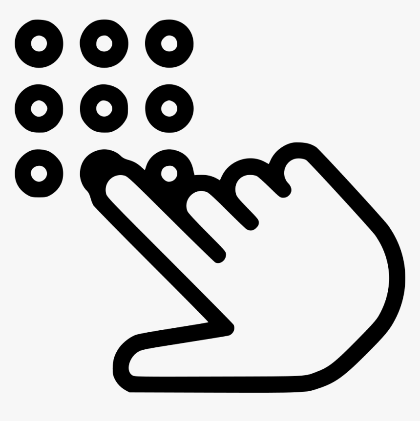 Enter Pin - White Png Phone Touch Icon, Transparent Png, Free Download