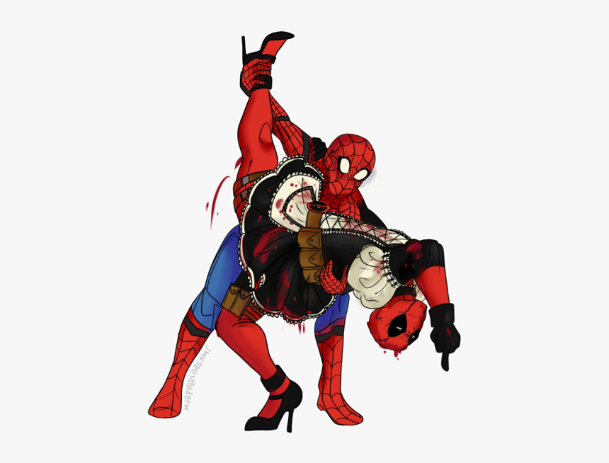 Deadpool Clipart Transparent Tumblr - Spider Man X Deadpool, HD Png Download, Free Download