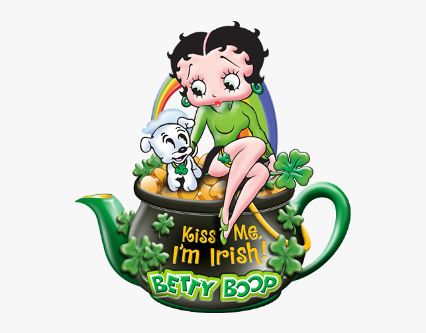 Betty Boop Saint Patrick"s Day With Pudgy - St Patricks Day Clipart Betty Boop, HD Png Download, Free Download