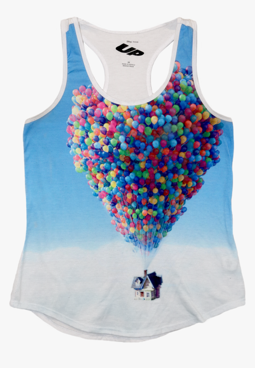 A White Tanktop Of The Up House Flying In The Sky From - Up Movie, HD Png Download, Free Download