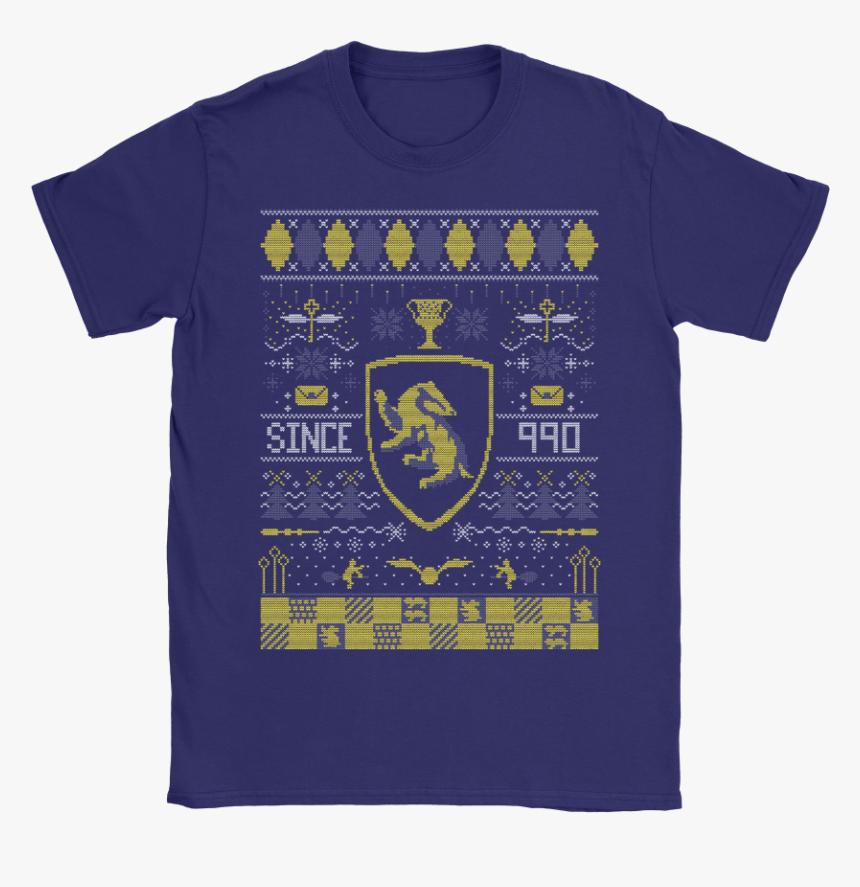 Hufflepuff Badger Since 990 Harry Potter Christmas - Shirt, HD Png Download, Free Download
