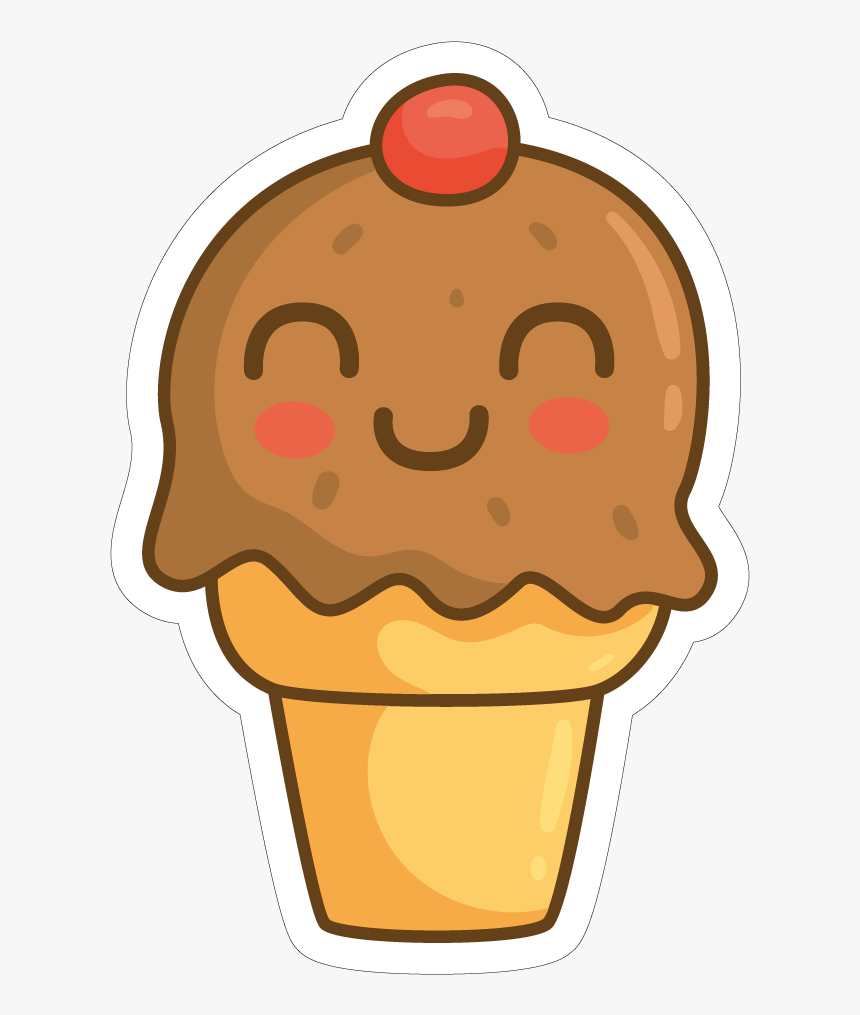 Ice Cream Cute Clipart - Cute Ice Cream Png, Transparent Png, Free Download