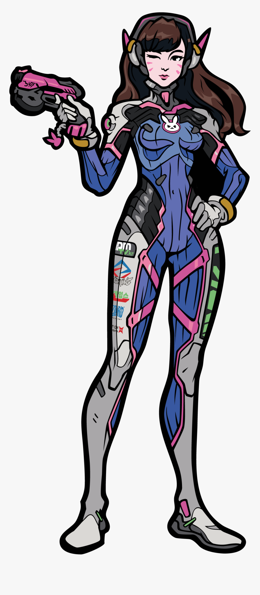 D Va Enamel Pin, HD Png Download, Free Download