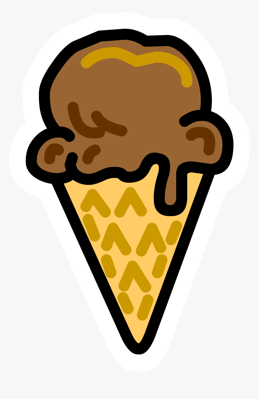 Club Penguin Wiki - Cartoon Chocolate Ice Cream, HD Png Download, Free Download