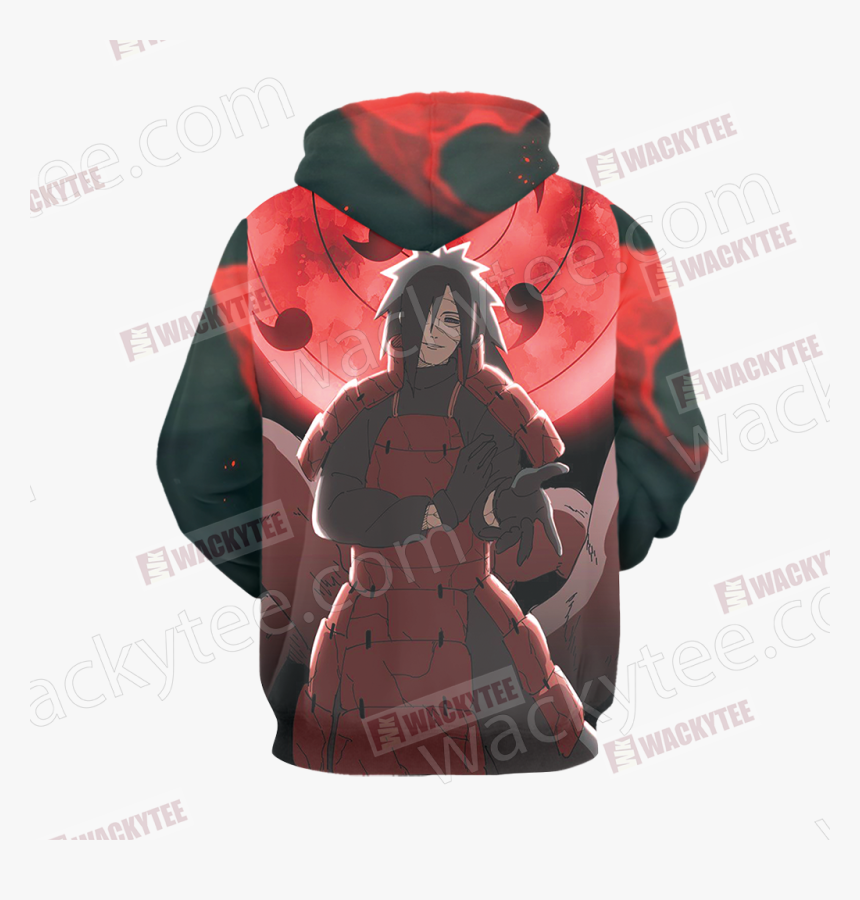 Naruto Uchiha Madara 3d Hoodie Fullprinted No Zip Hoodie - Dragon Ball Super Goku Black Torn Suit, HD Png Download, Free Download