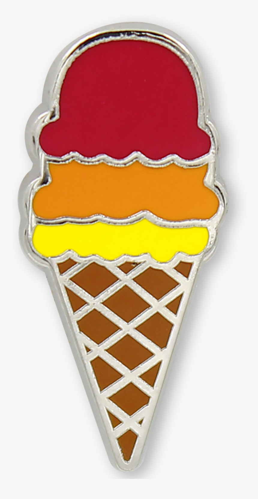 Enamel Ice Cream Cone Pin - Ice Cream Cone, HD Png Download, Free Download