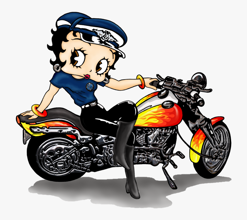 Betty Boop Motorcycle Png , Png Download - Betty Boop Motorcycle Png, Transparent Png, Free Download