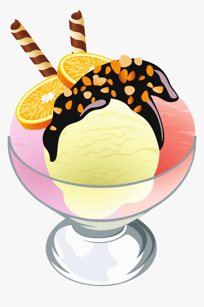 Ice Cream Sundae Transparent Picture 5 Cliparts - Ice Cream Vector Png, Png Download, Free Download