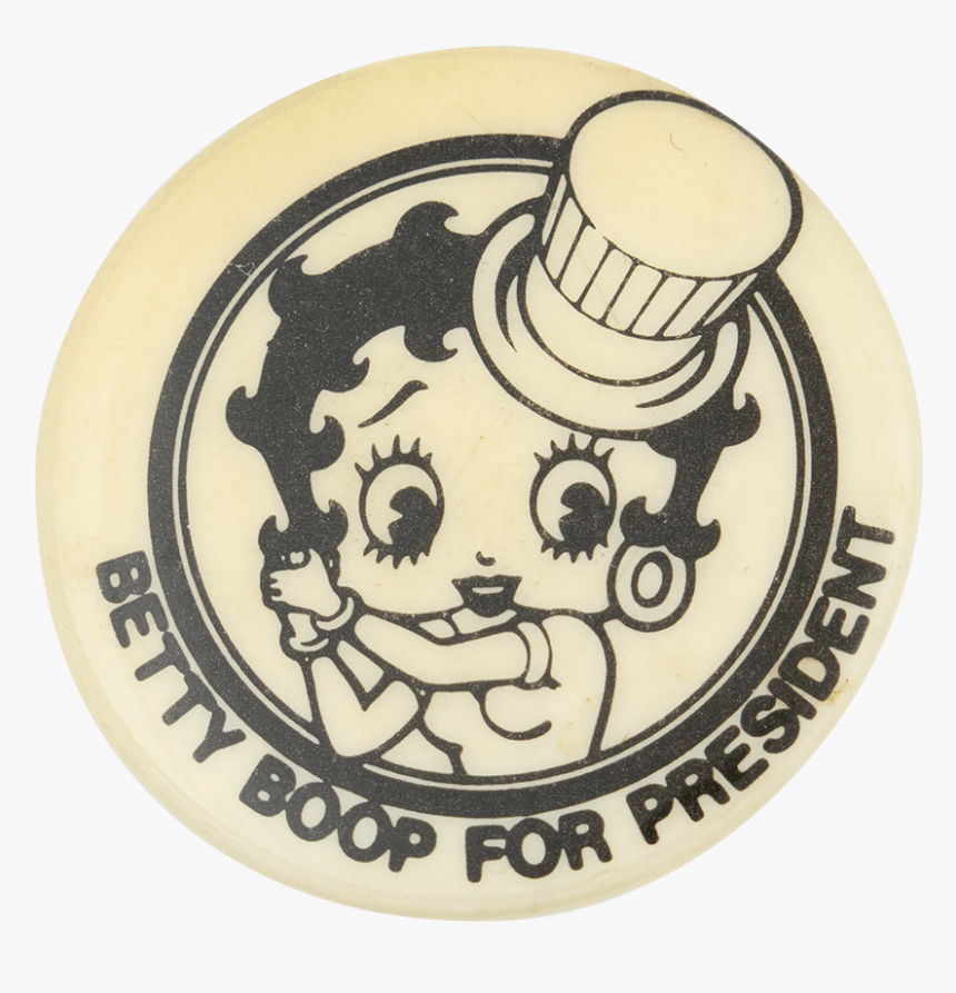 Betty Boop For President Entertainment Button Museum - Illustration, HD Png Download, Free Download