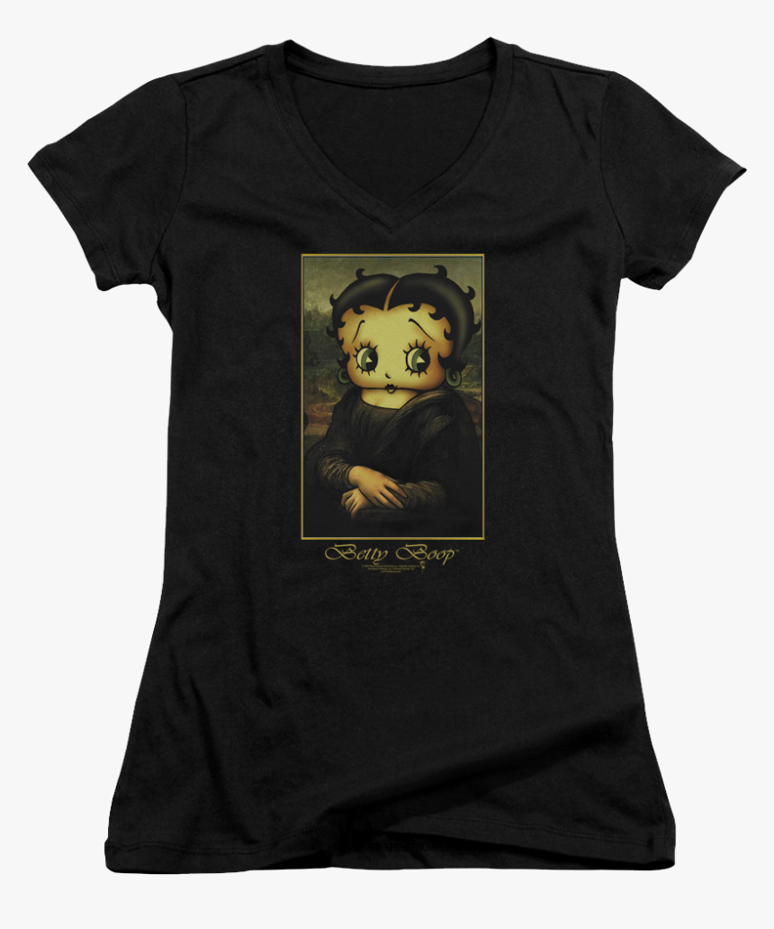 Junior Work Of Art Betty Boop V-neck Shirt - T-shirt, HD Png Download, Free Download