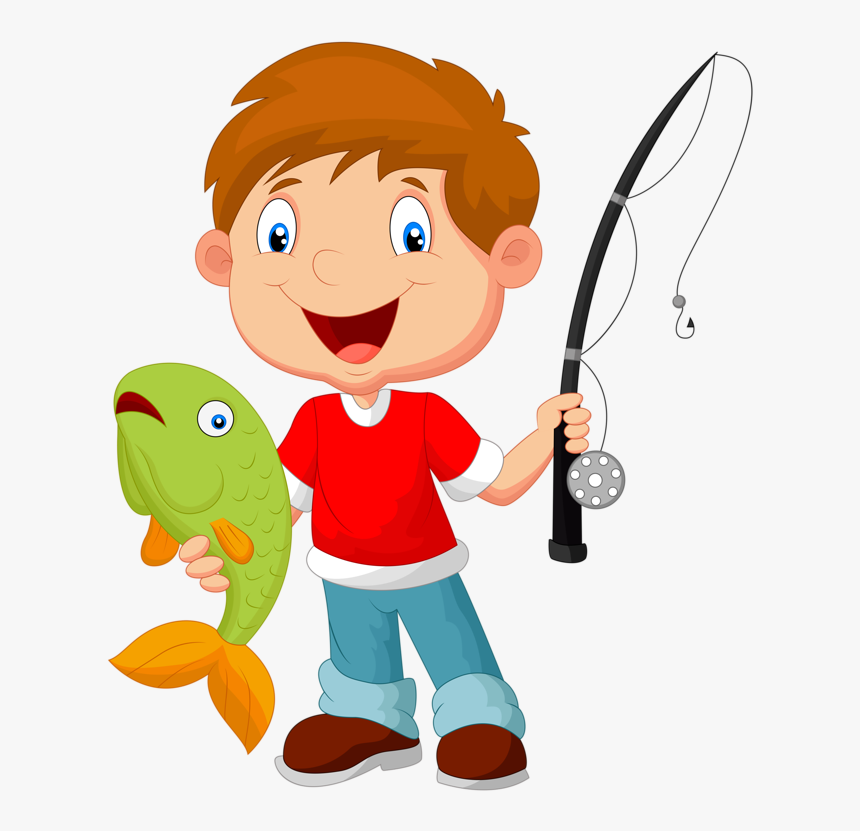 Transparent Bobber Clipart - Kids Fishing Clip Art, HD Png Download -  kindpng