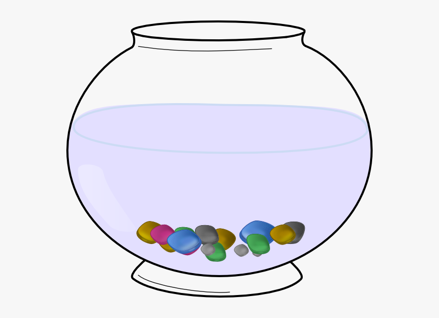 Fishing Clipart Bowl - Empty Fishbowl Clipart, HD Png Download, Free Download