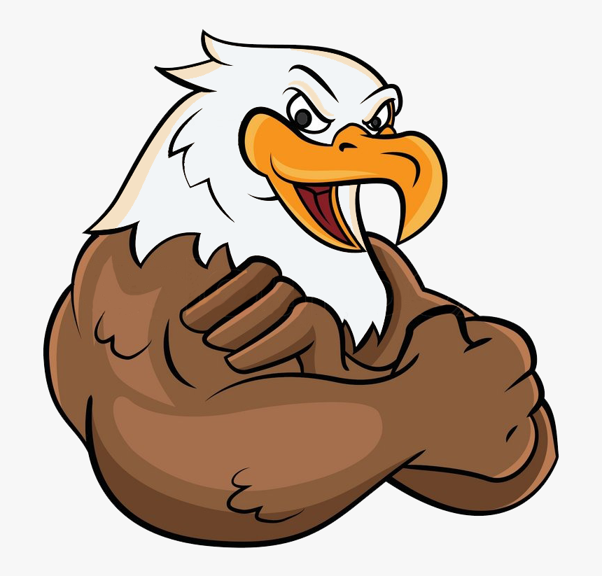 Vector Mascota Aguila Png , Png Download - Strong Eagle Cartoon, Transparent Png, Free Download