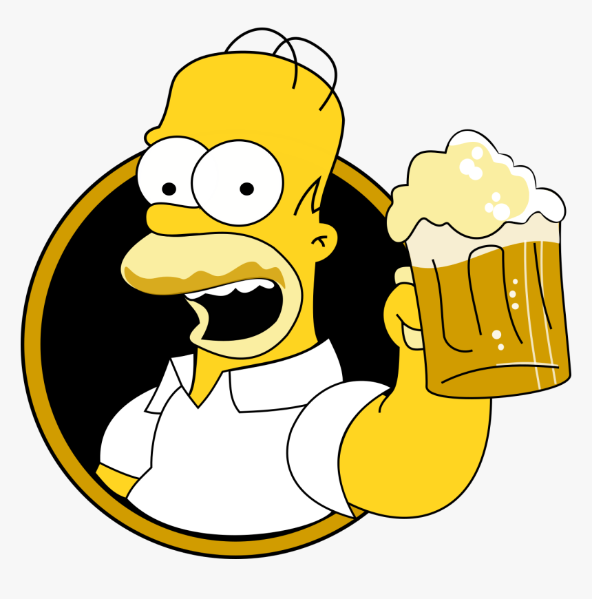 Homer Simpson Bebendo Png, Transparent Png, Free Download